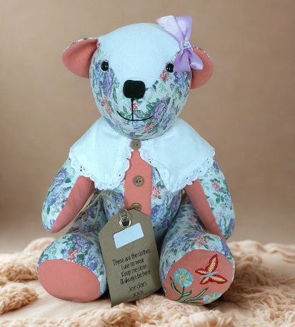 Keepsake Memory Bear (Calico - Button Jointed) - Image 2