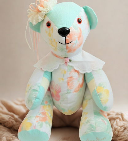 Keepsake Memory Bear (Calico - Button Jointed) - Image 5
